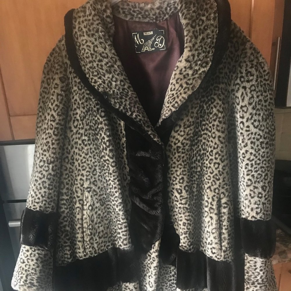 Faux Fur Vintage FIT and Flare Coat